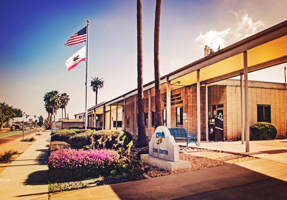 The San Diego County Sheriff's Imperial Beach Station on Imperial Beach Boulevard